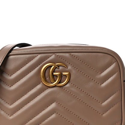 Gucci Calfskin Matelasse Mini GG Marmont Chain Shoulder Bag Porcelain Rose 9 of 12