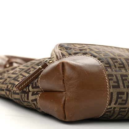 Fendi Zucchino Cuoio Chef Tote Mogano Panna Fango 5 of 13