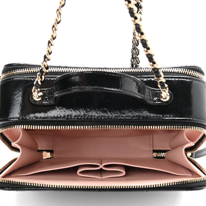 Chanel Shiny Lambskin Quilted CC Vanity Case Black 5 of 12