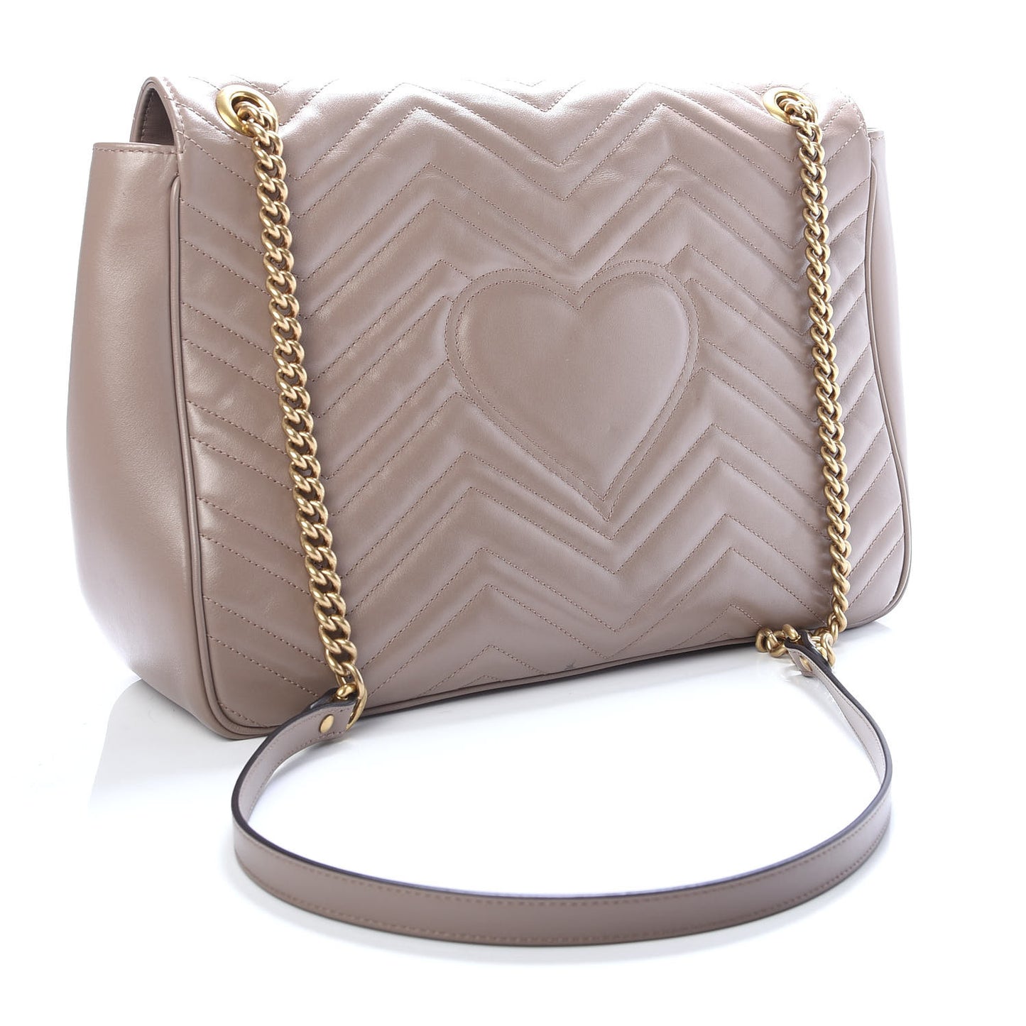 Calfskin Matelasse Large GG Marmont Shoulder Bag Porcelain Rose