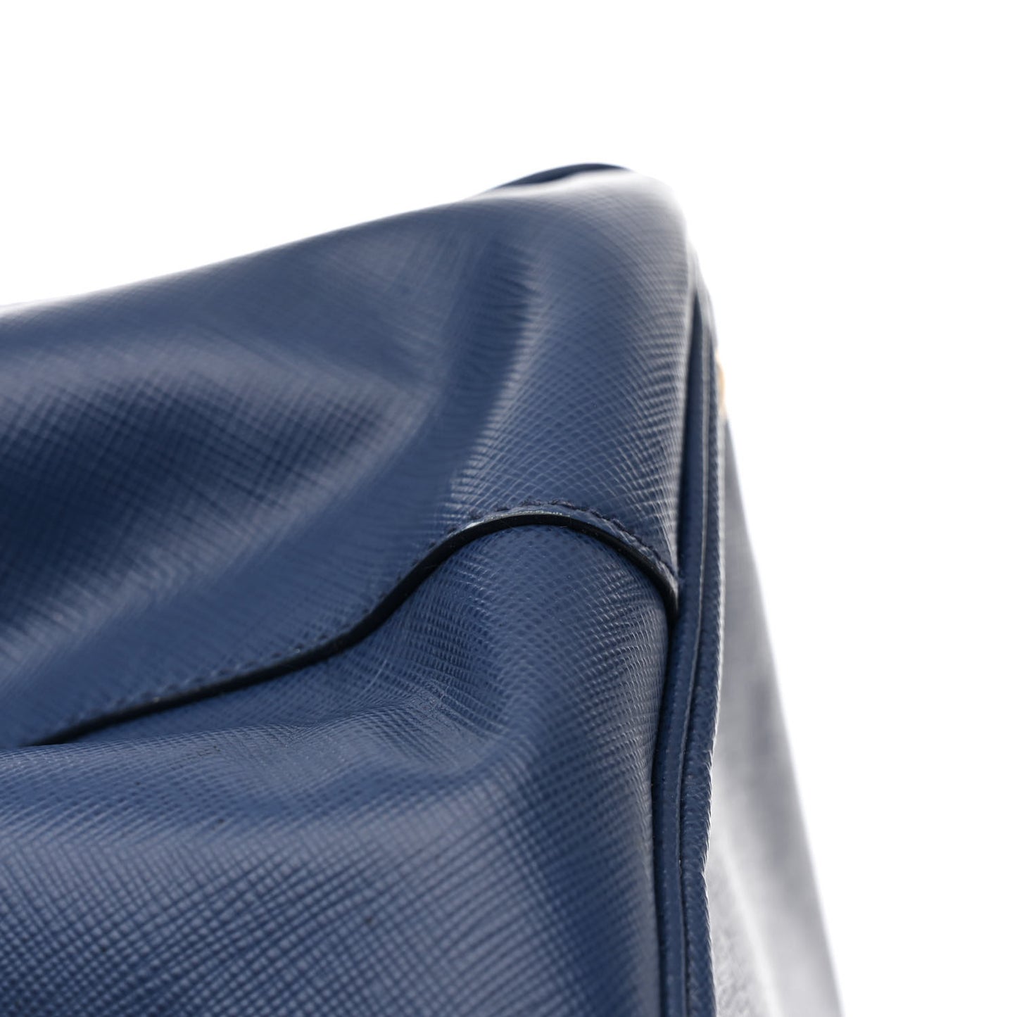 Saffiano Lux Large Galleria Double Zip Tote Bluette