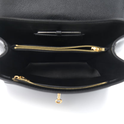 Louis Vuitton Grained Smooth Calfskin Rose Des Vents MM Black 5 of 9