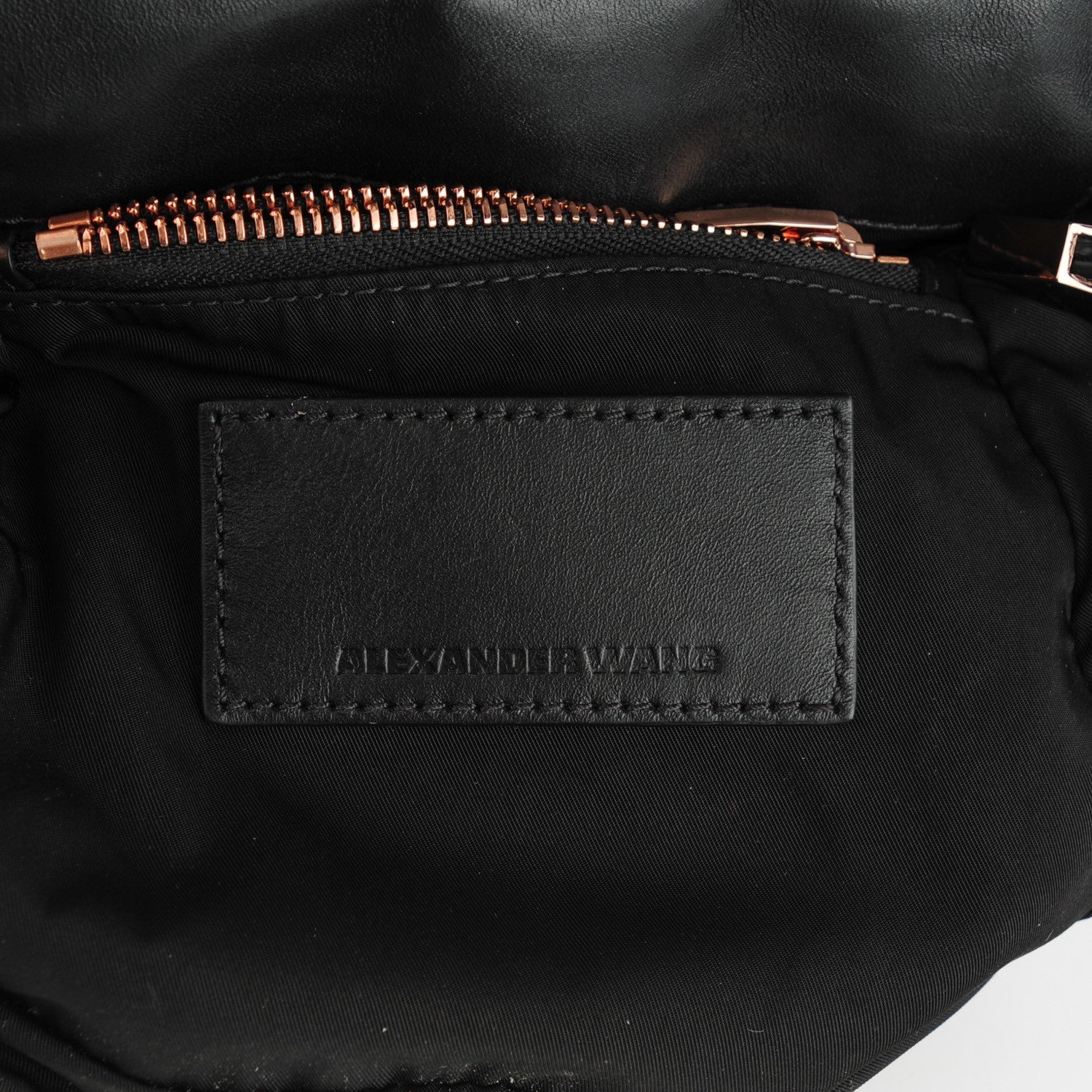Alexander Wang Calfskin Small Marion Soft Black Rose Gold Hardware 6 of 6