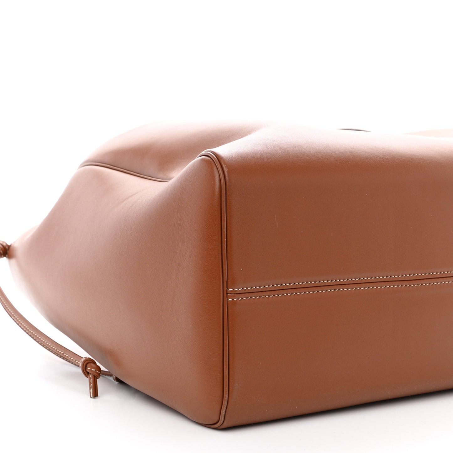 Smooth Calfskin Cuir Triomphe Cabas Drawstring Tan