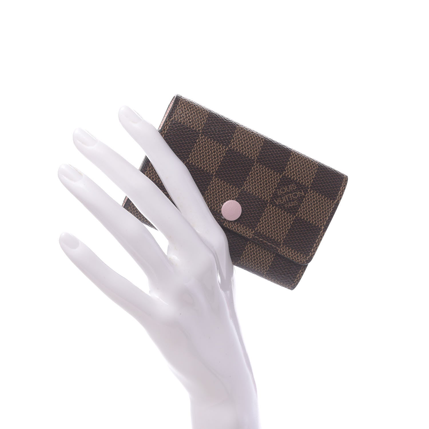 Louis Vuitton Damier Ebene Multicles 6 Key Holder Rose Ballerine 2 of 9
