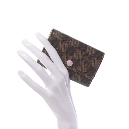 Louis Vuitton Damier Ebene Multicles 6 Key Holder Rose Ballerine 2 of 9