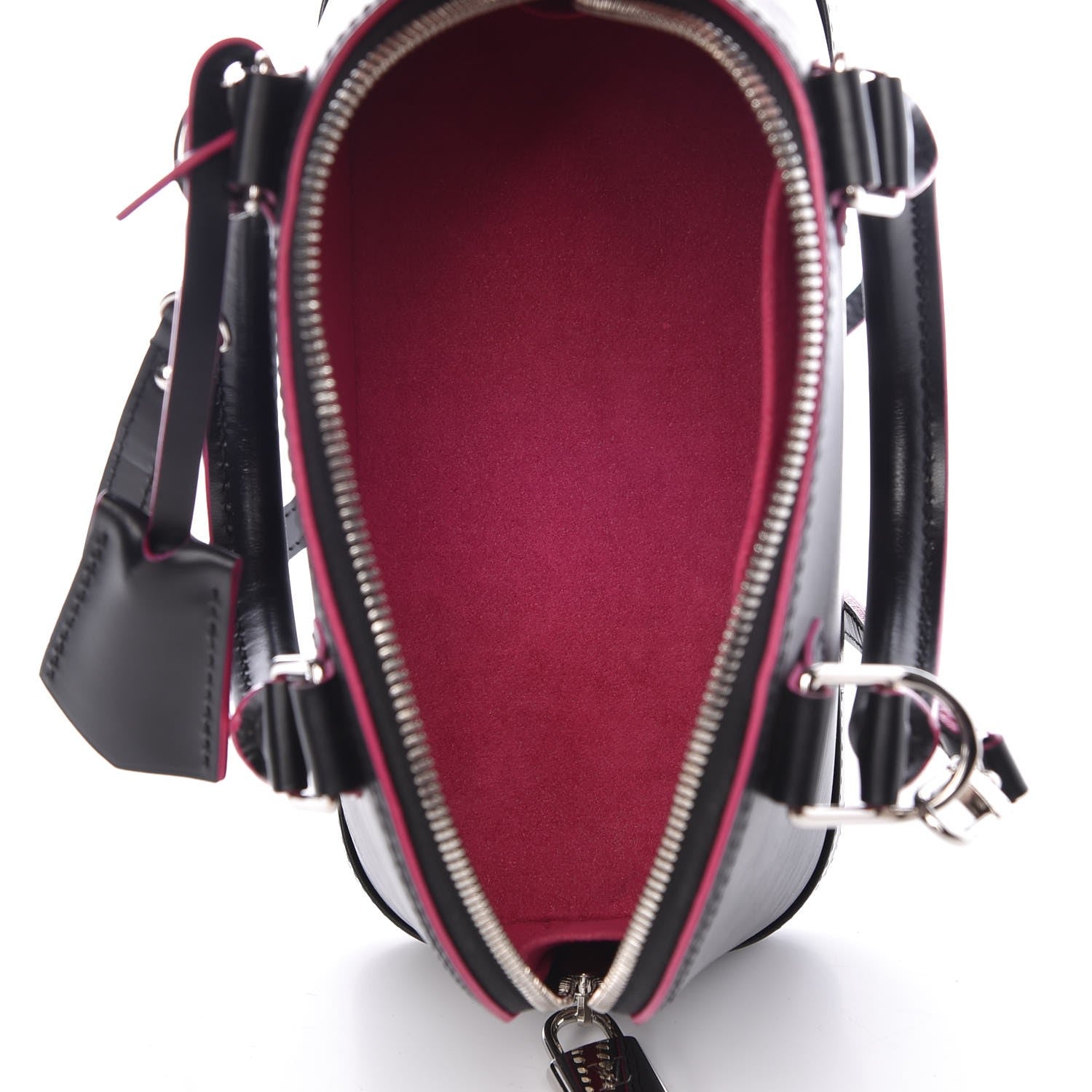 Louis Vuitton Epi Alma BB Black Hot Pink 6 of 8