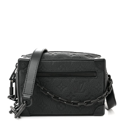 Louis Vuitton Taurillon Monogram Mini Soft Trunk Black 1 of 9