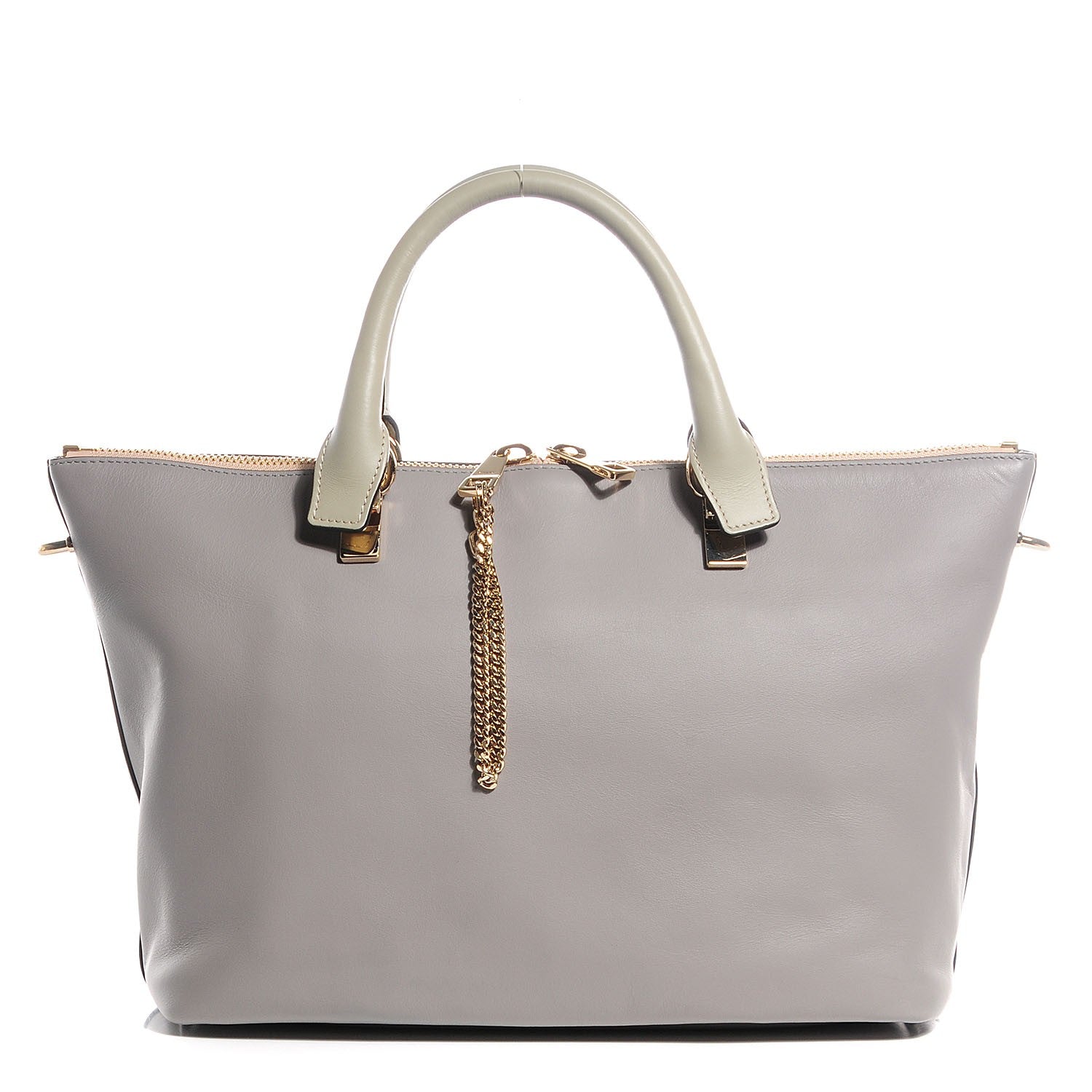 Chloe Smooth Calfskin Small Baylee Tote Marshmallow Cashmere Grey 1 of 7