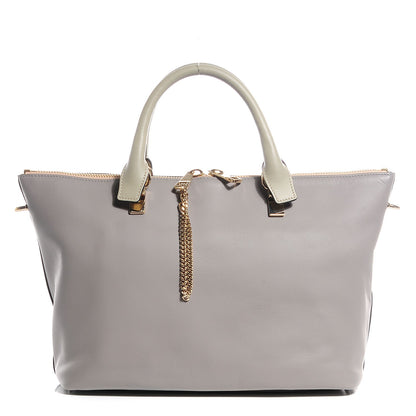 Chloe Smooth Calfskin Small Baylee Tote Marshmallow Cashmere Grey 1 of 7