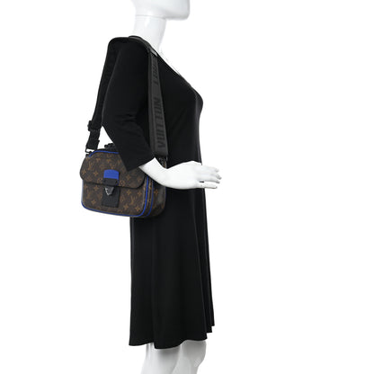 Louis Vuitton Monogram Macassar S Lock Messenger Blue 2 of 9