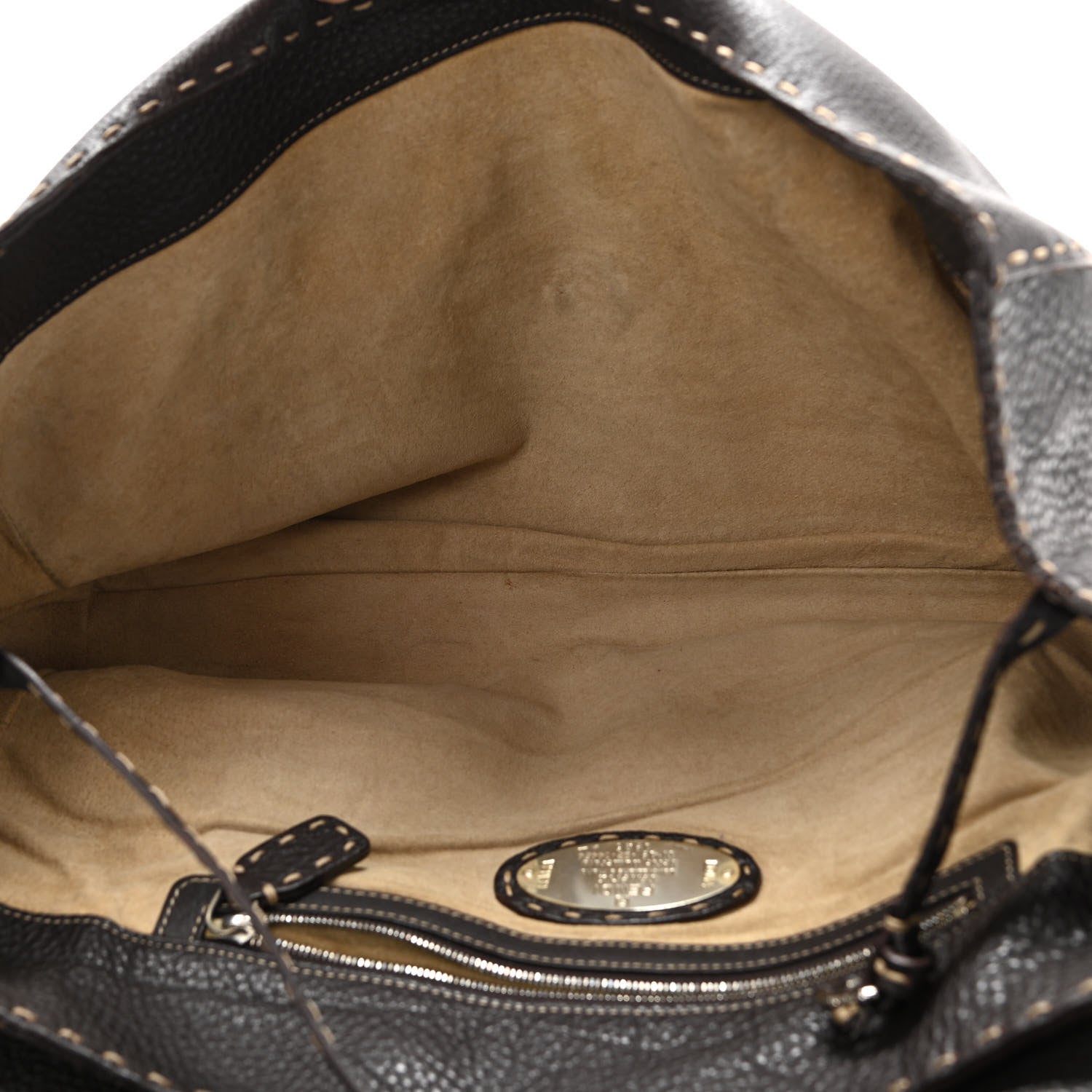 Fendi Cuoio Romano Selleria Shoulder Bag Testa di Moro 5 of 14