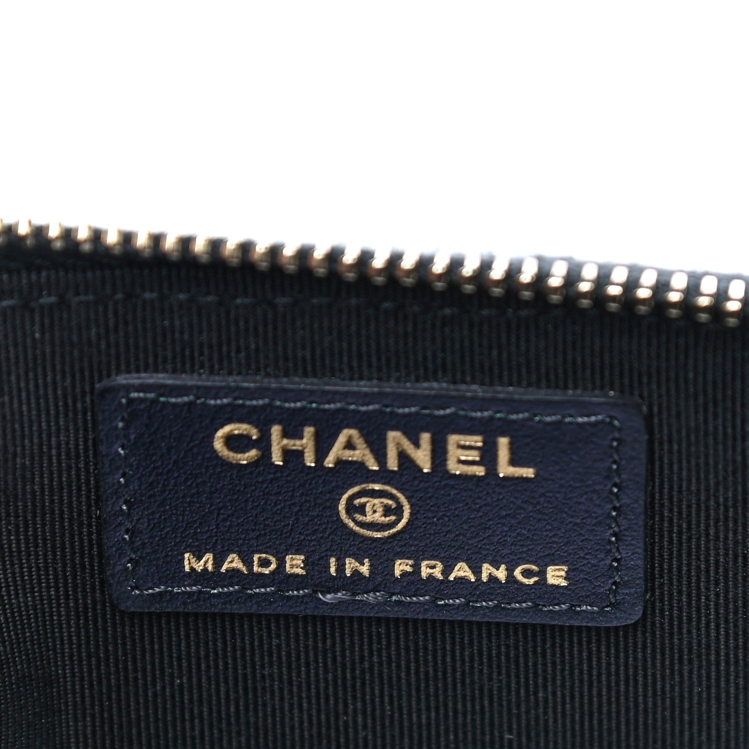 Chanel Iridescent Caviar Quilted Classic Flat Wallet Pouch Black 6 of 11