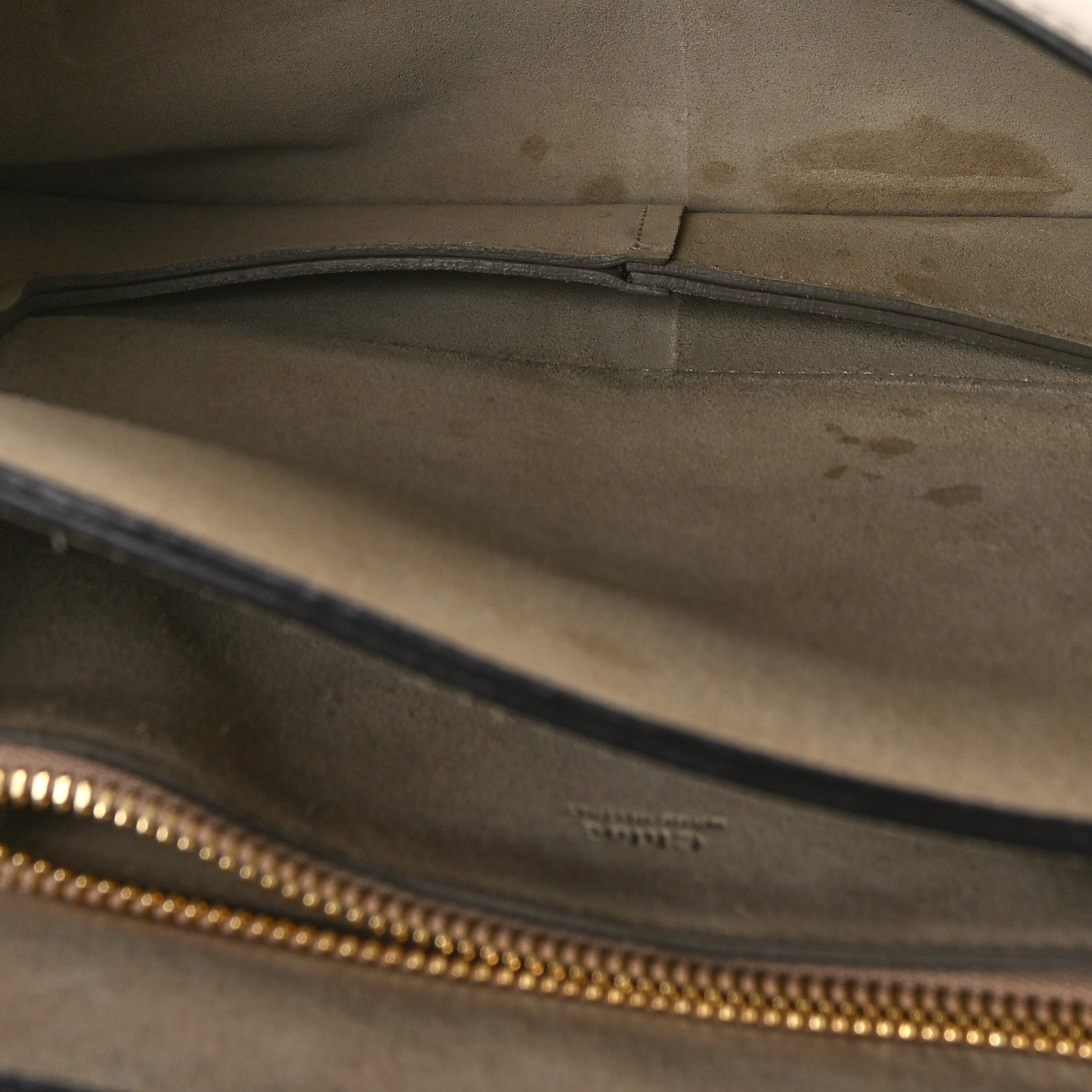 Chloe Calfskin Suede Medium Faye Shoulder Bag Motty Grey 5 of 13