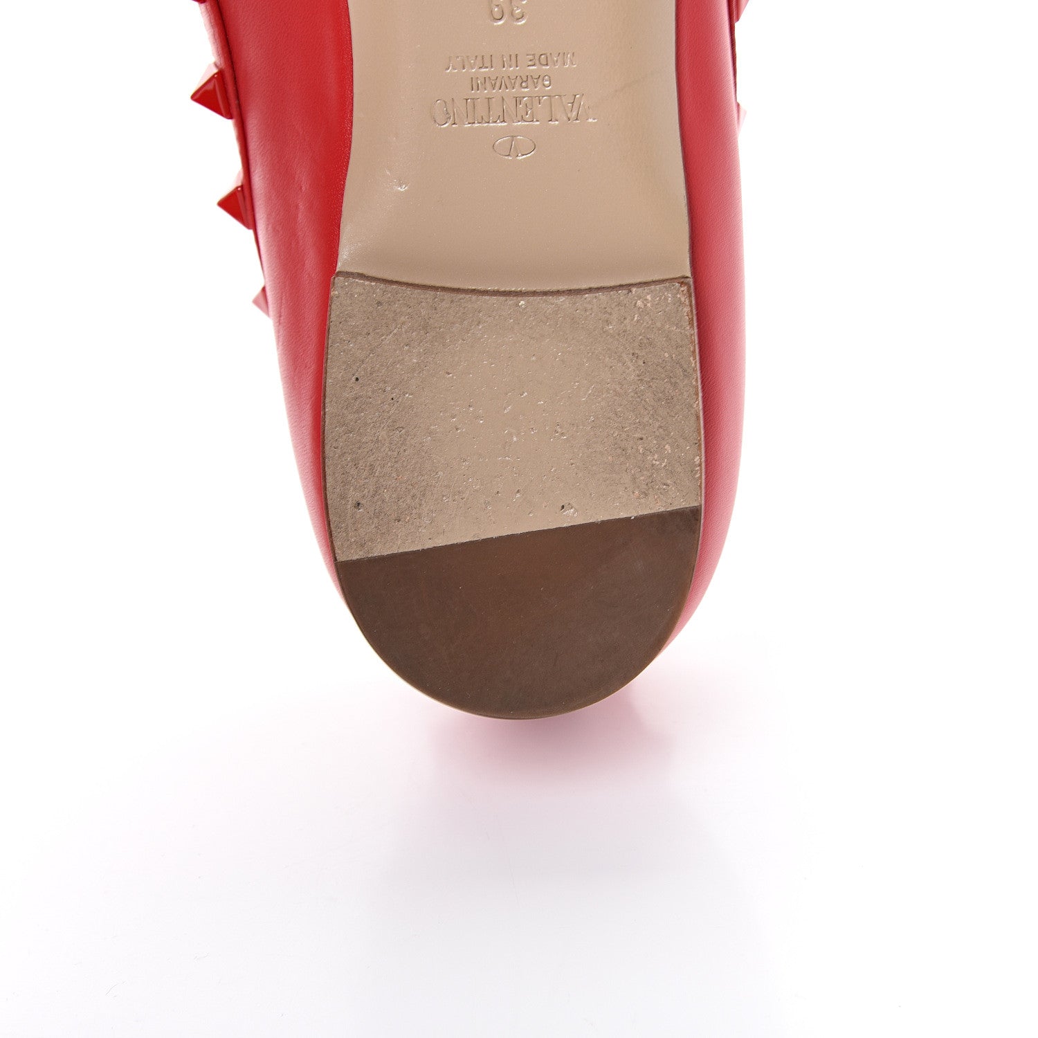 Valentino Garavani Nappa Monochrome Rockstud Ballerina Flats 39 Rouge Pur 10 of 13