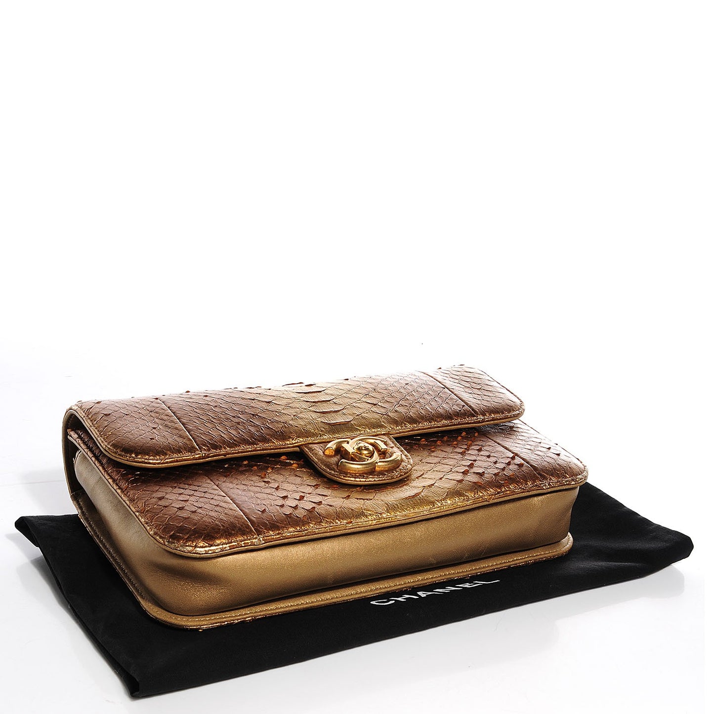 Python Medium Perfect Edge Flap Gold