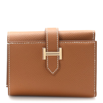 Hermes Epsom Tri-Fold Compact Bearn Wallet Gold 1 of 10