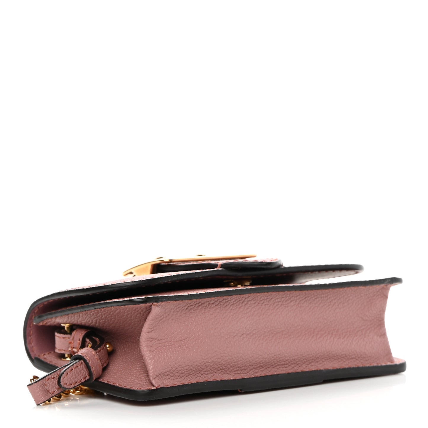 Grainy Calfskin Mini Buckle Bag Pink