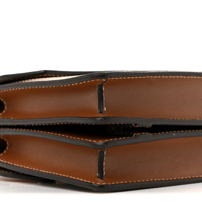 Burberry Smooth Calfskin Canvas Horseferry Print Mini Title Bag with Pocket Natural Malt Brown 10 of 15