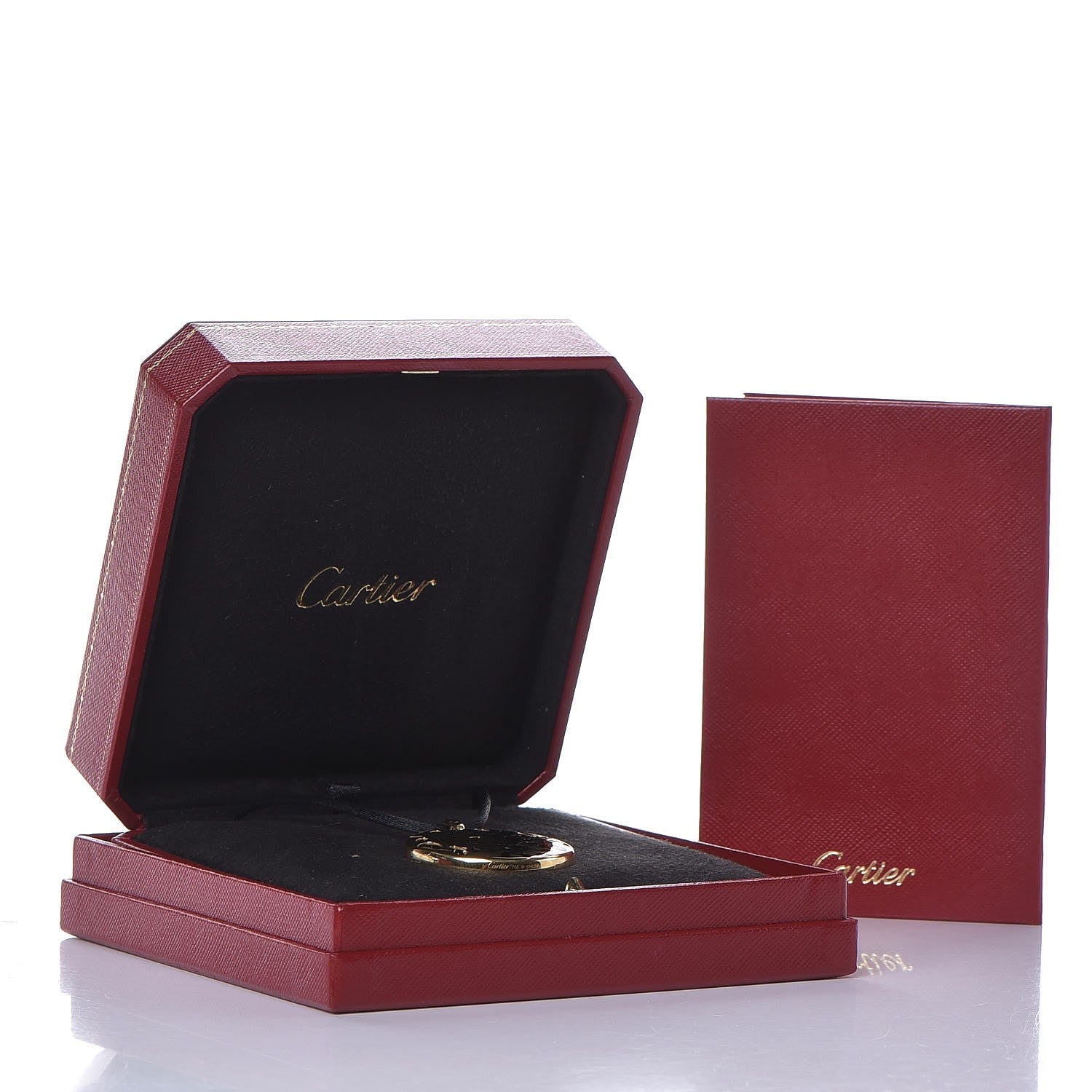 Cartier 18K Yellow Gold Enamel Tsavorite Panthere De Cartier Pendant Cord Necklace 7 of 7
