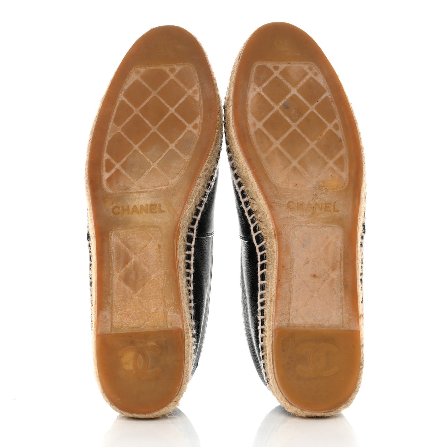Lambskin CC Espadrilles 40 Black