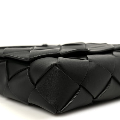 Bottega Veneta Grained Calfskin Intreccio Small Diago Crossbody Bag Black 10 of 11