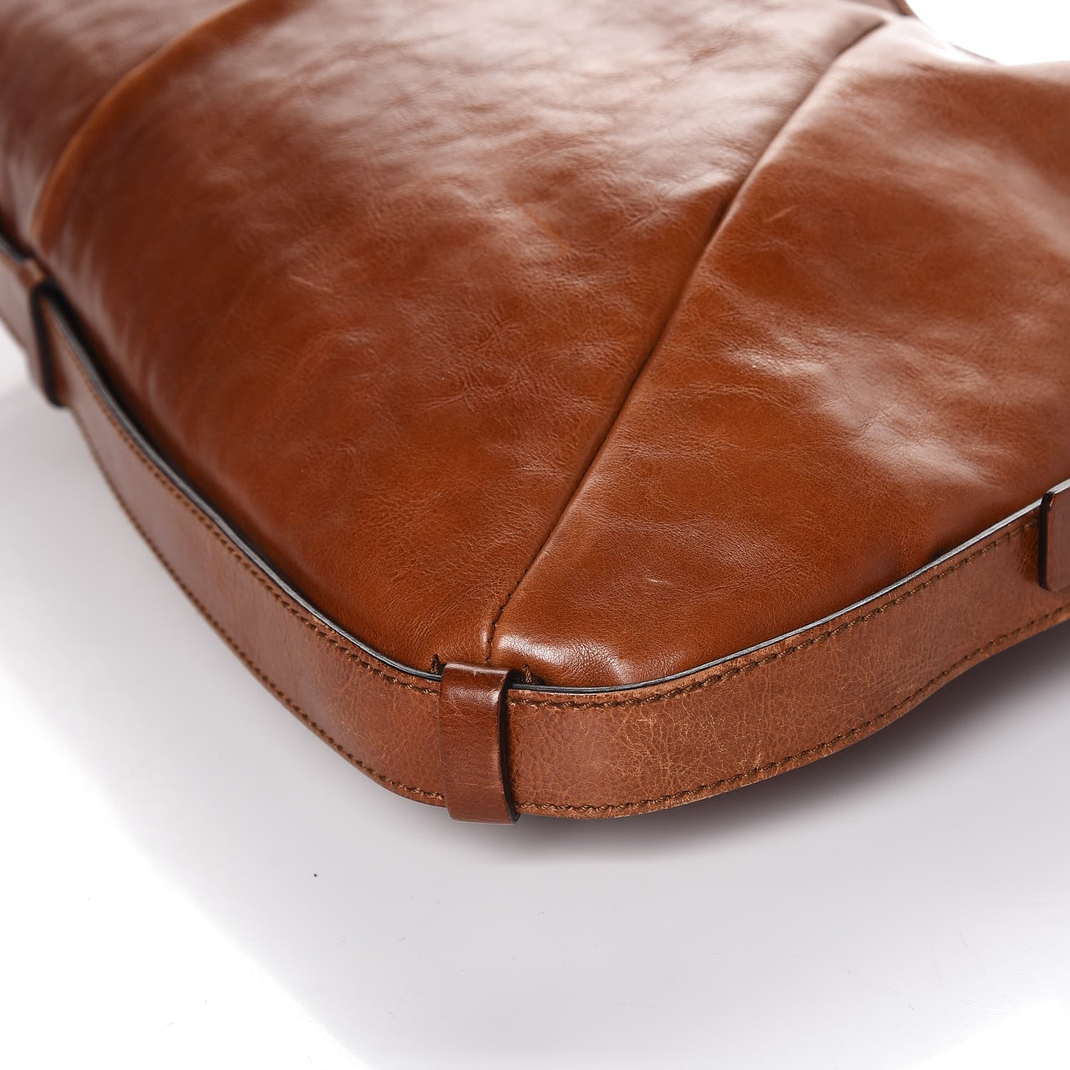 Saint Laurent Buffalo Large Mombasa Horn Hobo Brown 16 of 16