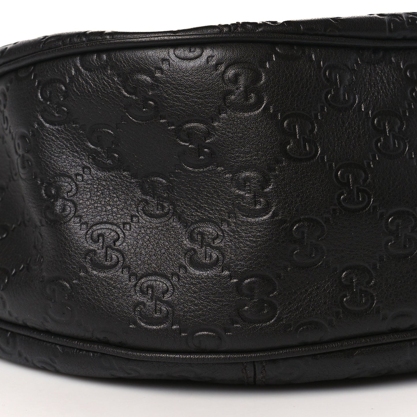 Guccissima Large New Ladies Web Hobo Black