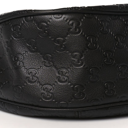 Gucci Guccissima Large New Ladies Web Hobo Black 8 of 9