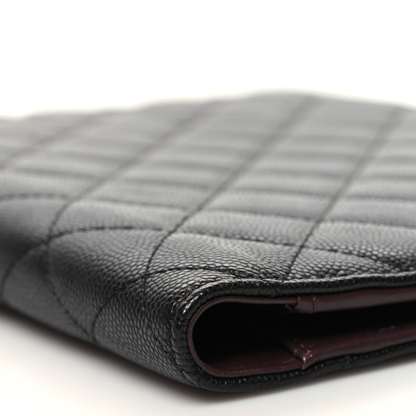 Caviar Quilted Large Agenda Cover Black