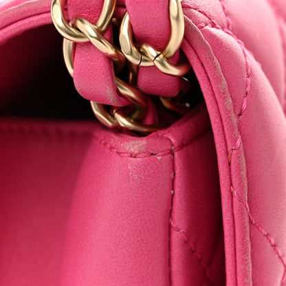 Chanel Lambskin Quilted Medium Mademoiselle Chic Flap Fuchsia 14 of 14