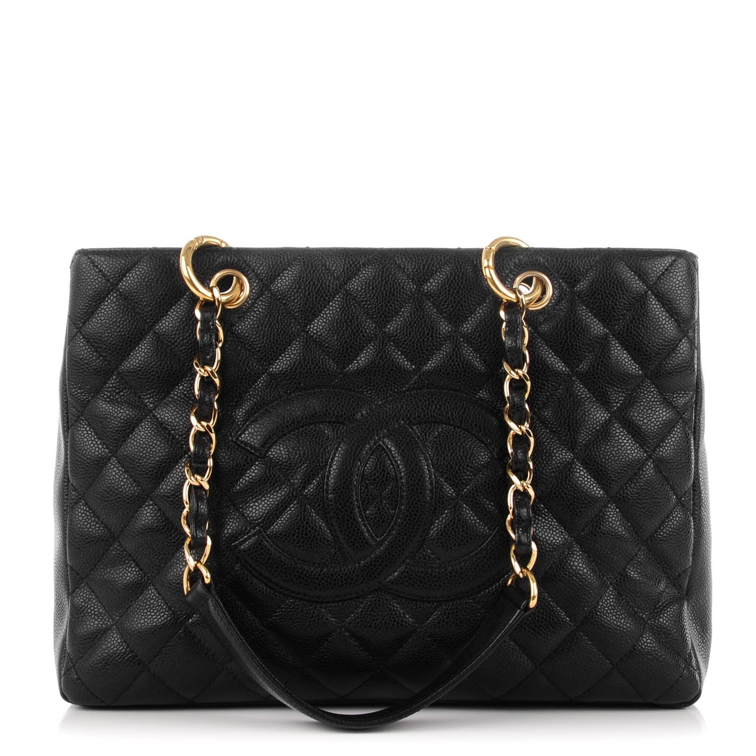 Chanel Caviar Quilted Grand Shopping Tote GST Black 1 of 7