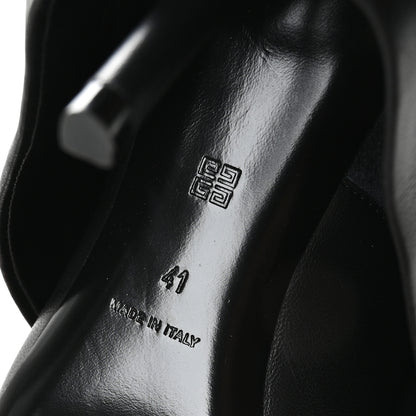Givenchy Lambskin Shark Lock Stiletto High Boots 41 Black 7 of 8