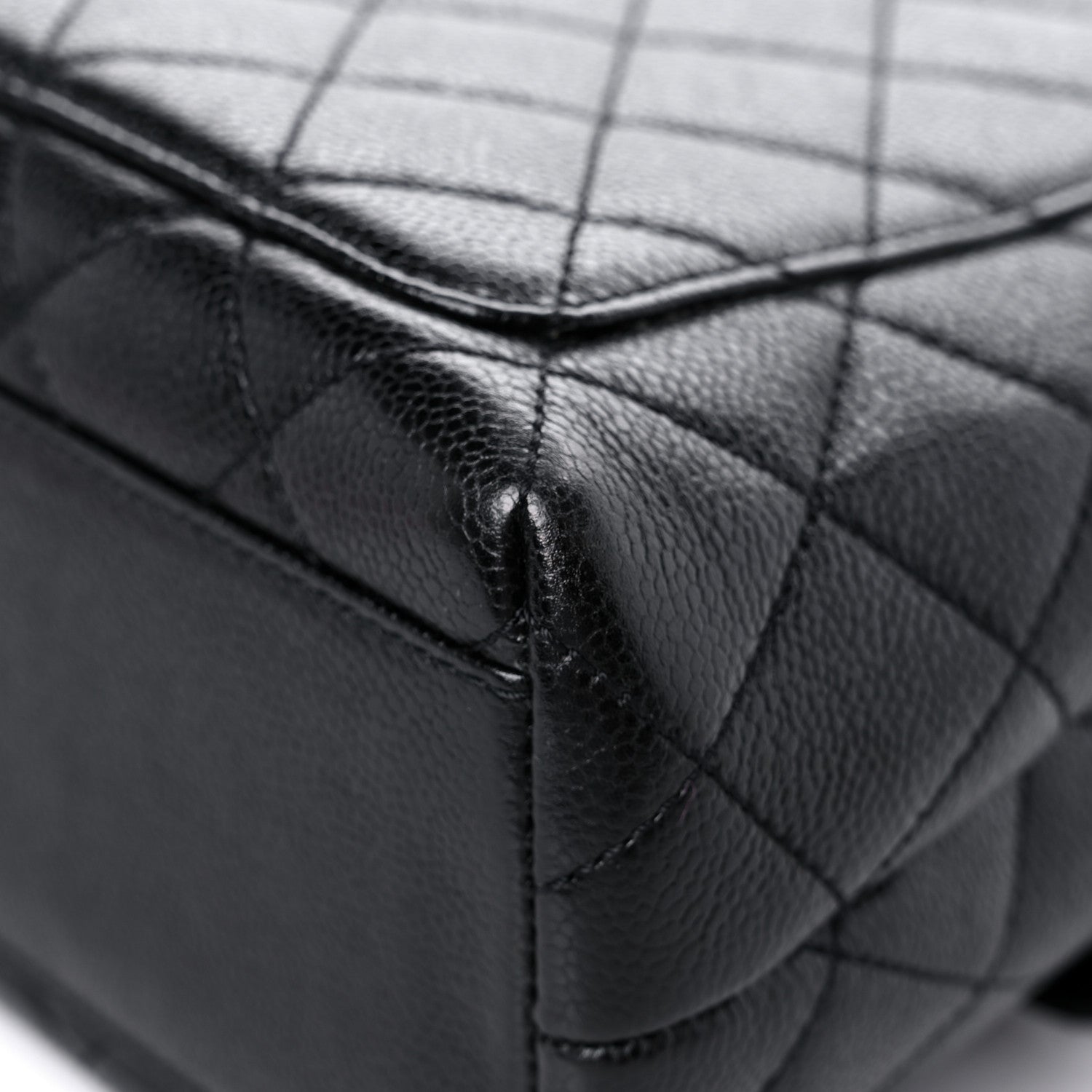 Chanel Caviar Quilted Jumbo Kelly Flap Black 12 of 18