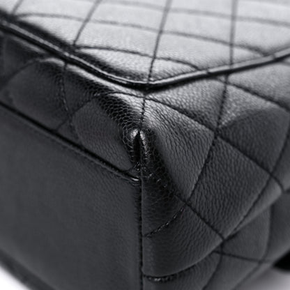 Chanel Caviar Quilted Jumbo Kelly Flap Black 12 of 18