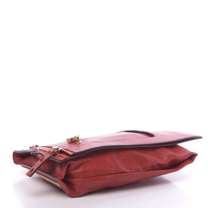 Tom Ford Ramskin Large Alix Padlock Zip Shoulder Bag Flame Red 5 of 14