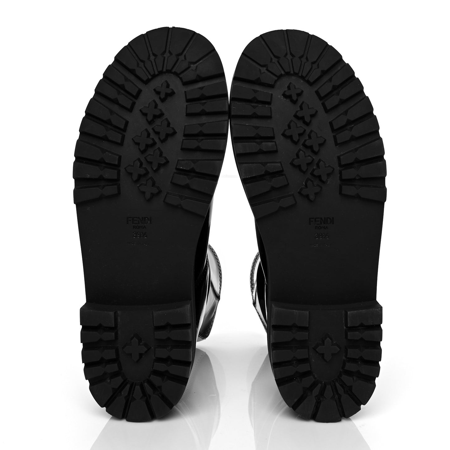 Patent Neoprene Combat Boots 39.5 Black