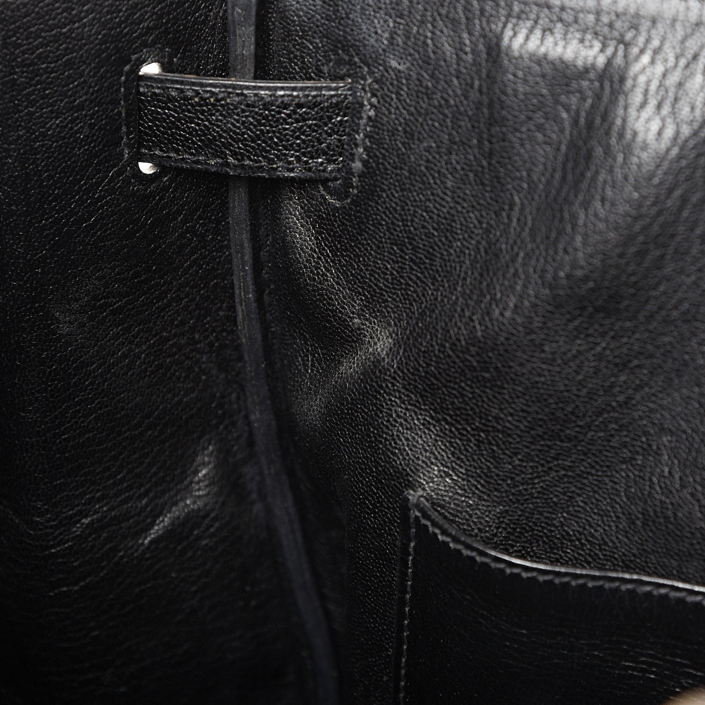 Chevre De Coromandel Birkin 40 Black