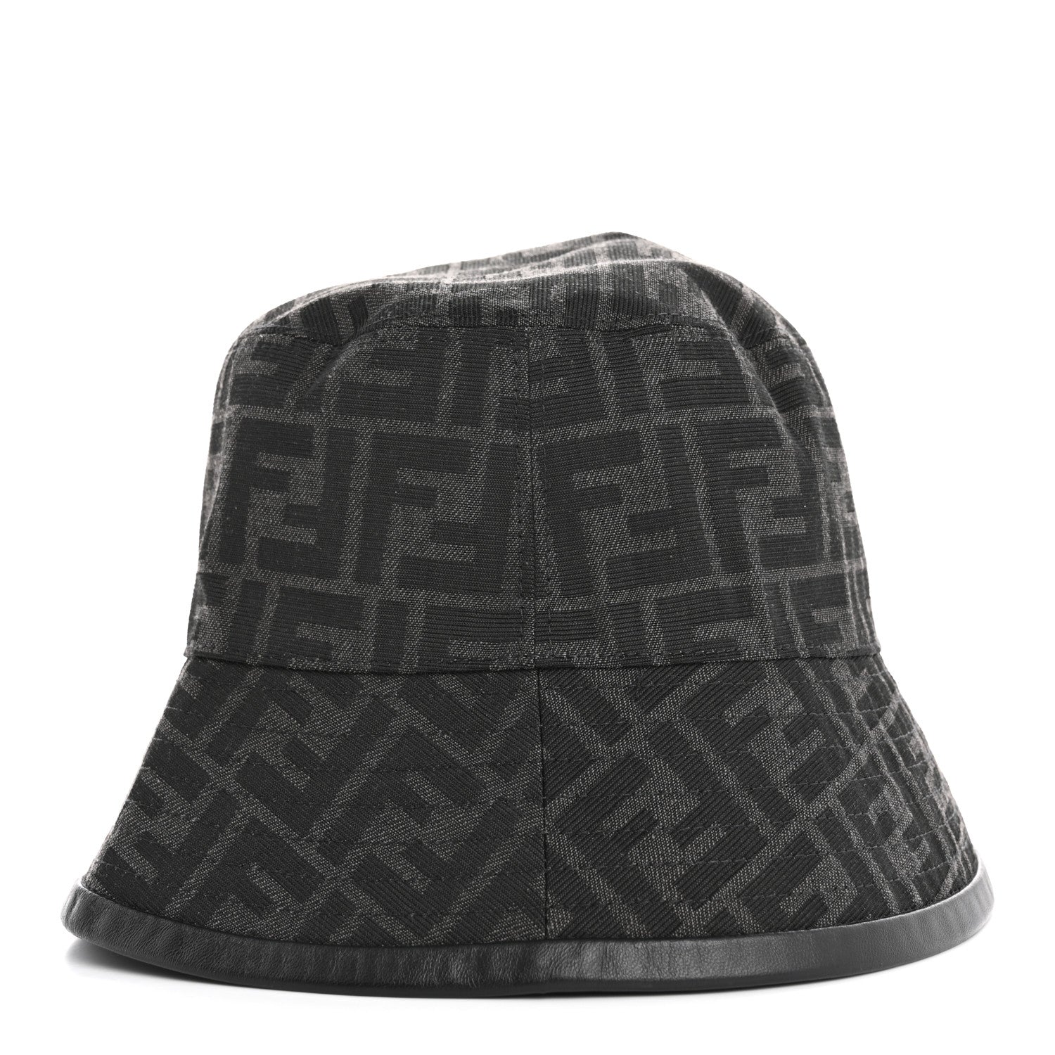 Fendi Technical Fabric FF Reversible Bucket Hat S Black 4 of 8
