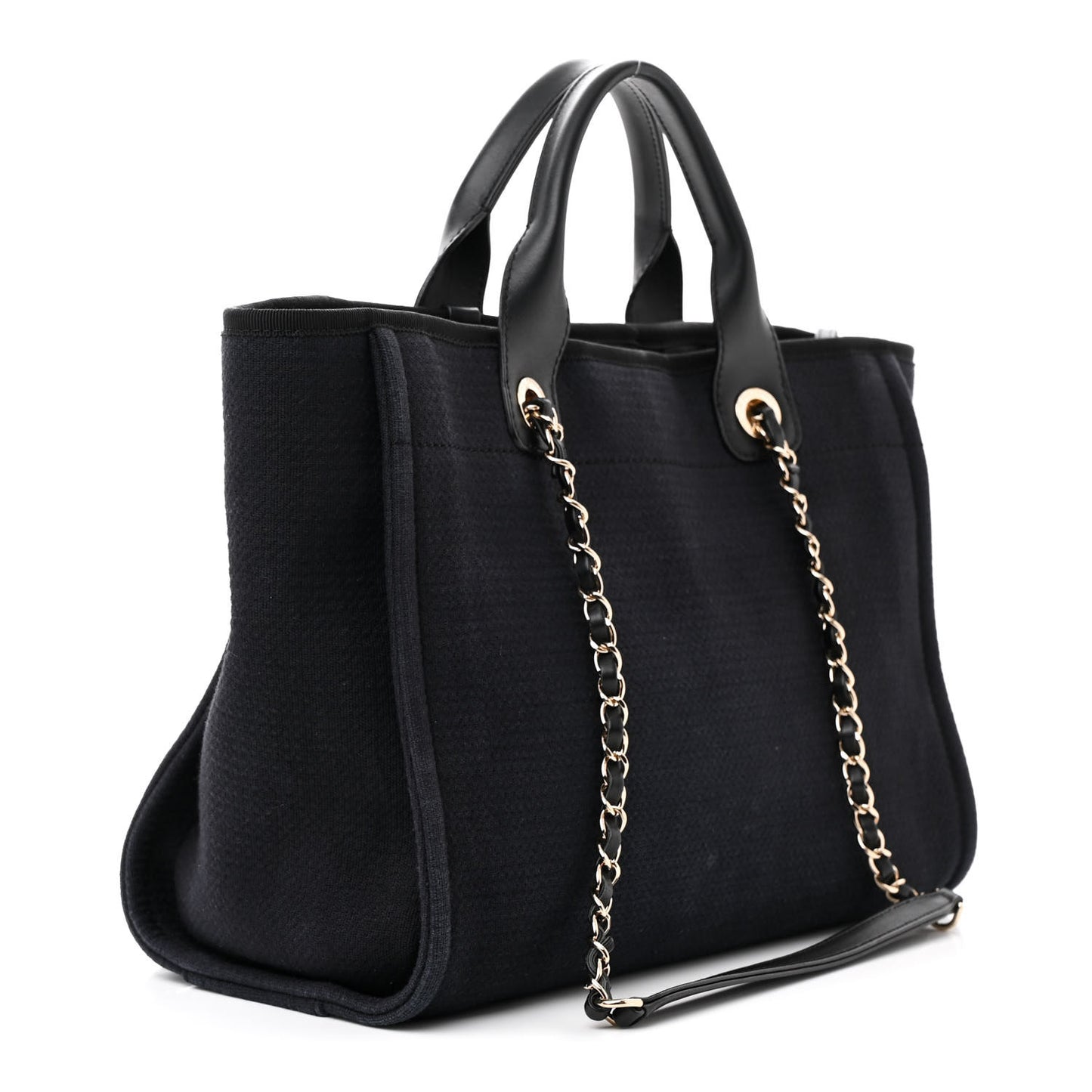 Mixed Fibers Small Deauville Tote Black