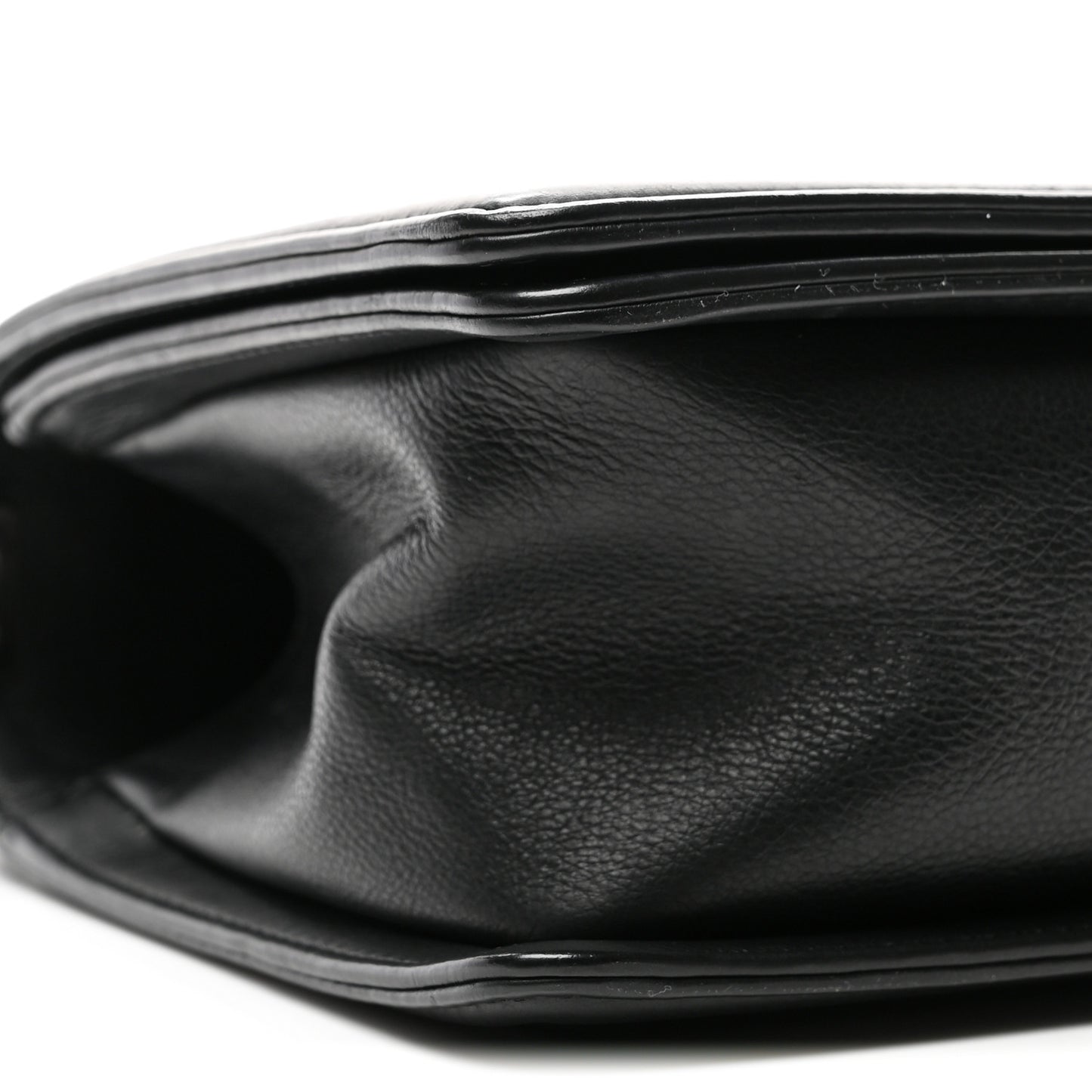Calfskin Quilted Medium Boy Flap Black