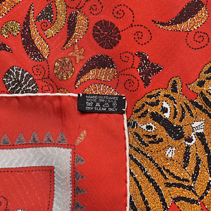 Hermes Silk Carre Kantha Scarf 90 3 of 6