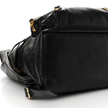 Balenciaga Agneau Classic Gold Hardware Backpack Black 10 of 12