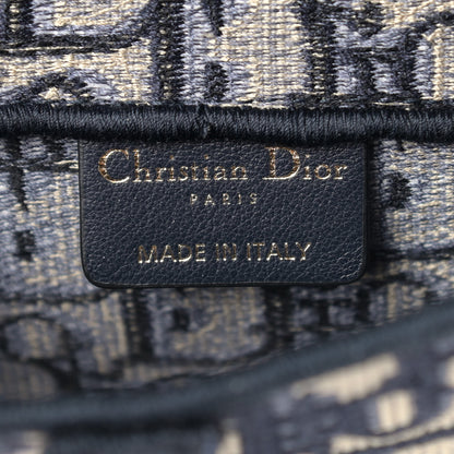 Christian Dior Oblique Slim Saddle Pouch Blue 6 of 9