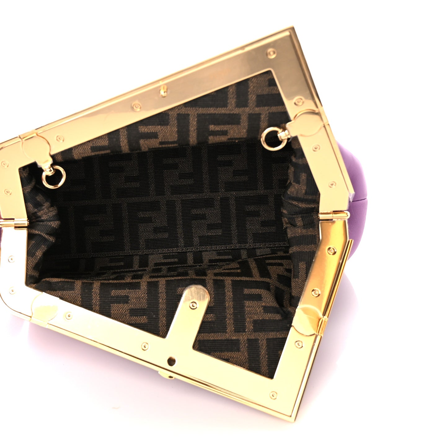 Shiny Nappa Small Fendi First Agapanto
