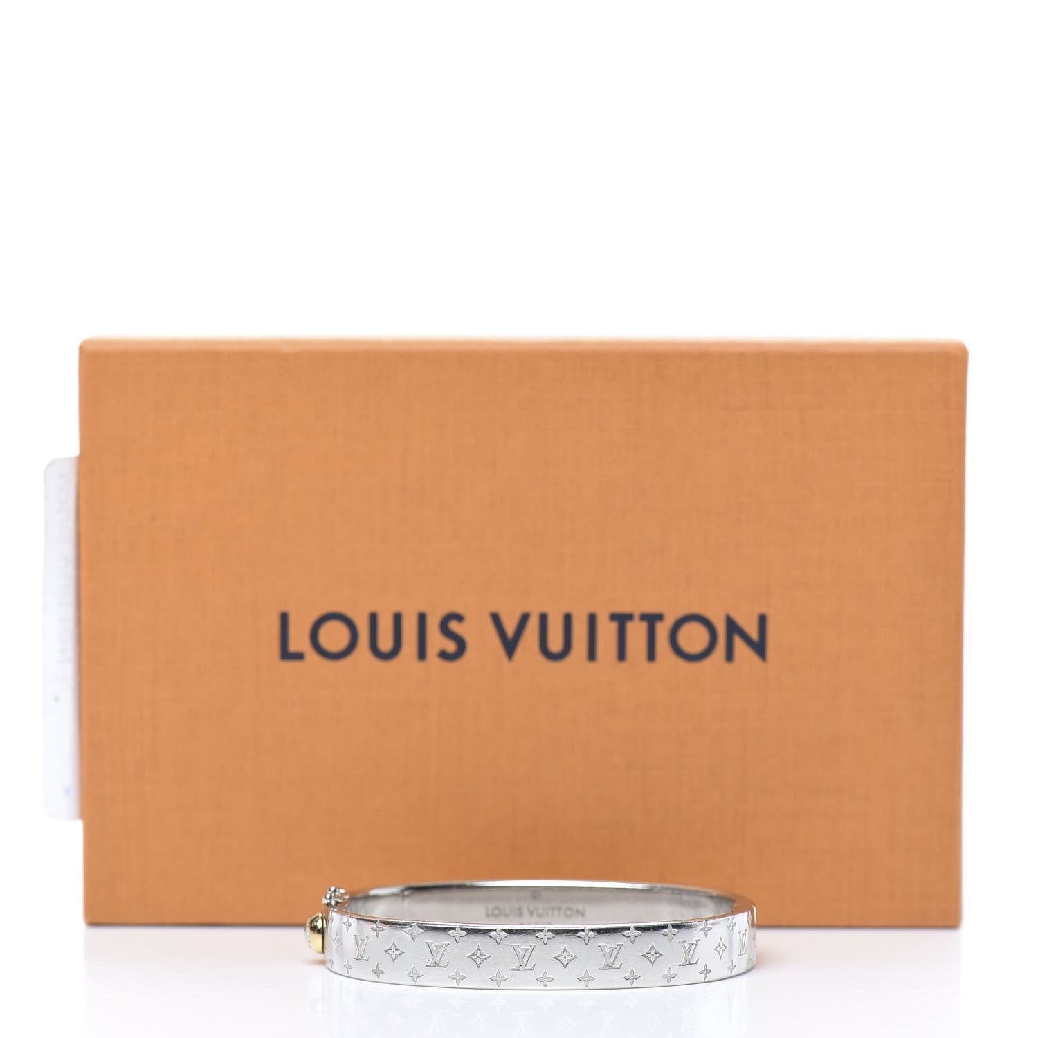 Louis Vuitton Palladium Monogram Nanogram Cuff M 8 of 8