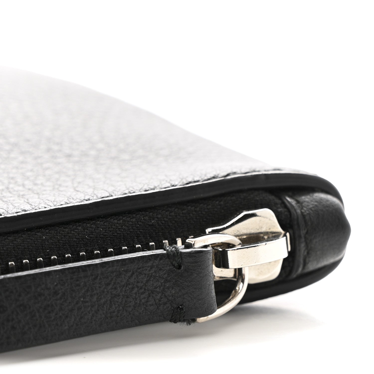 Balenciaga Calfskin Logo Medium Everyday Pouch Black 8 of 10