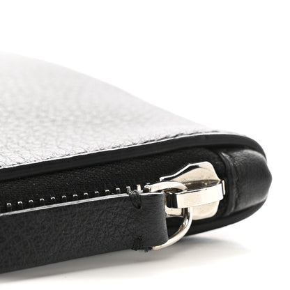 Balenciaga Calfskin Logo Medium Everyday Pouch Black 8 of 10