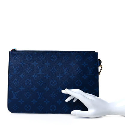 Louis Vuitton Monogram Cabas Light Pochette Pacific Blue 2 of 11