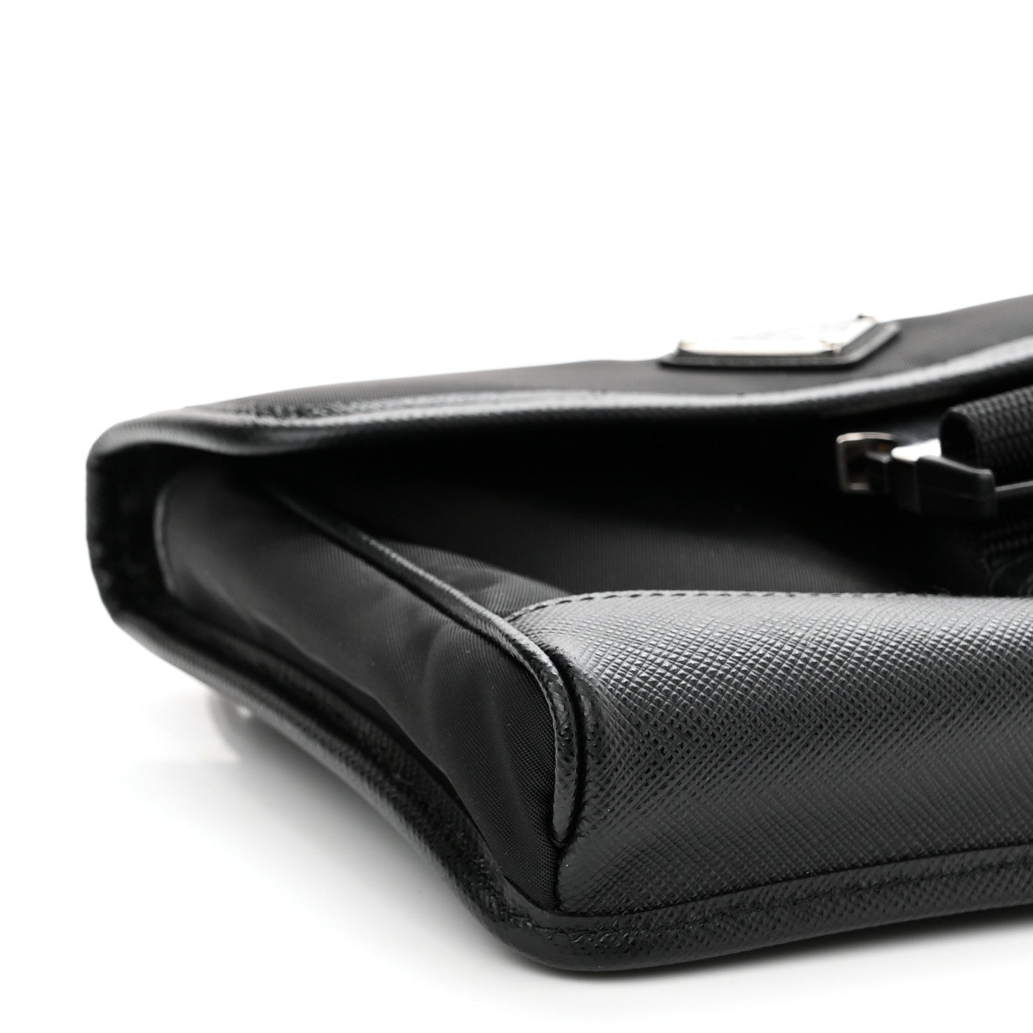 Prada Re-Nylon Saffiano Smartphone Case Crossbody Black 9 of 10